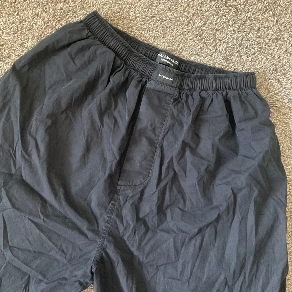Balenciaga Homewear Boxer Shorts Mens IT 46 Black Cotton Made in Italy